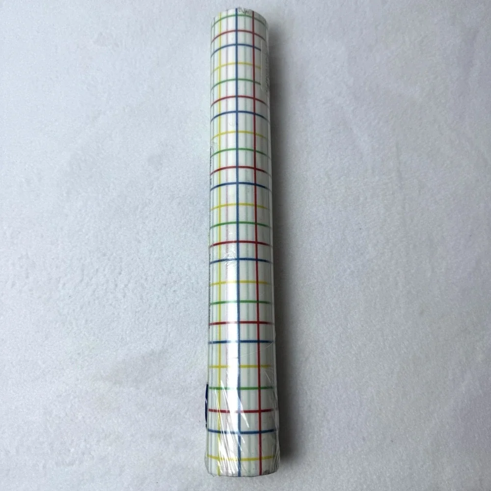 Vintage Rubbermaid Shelf Drawer Liner Candy Strip Stripe Colorful 5385 12 Inch